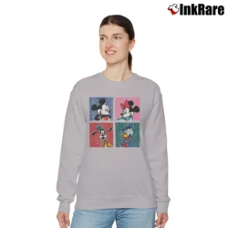 Women’s 1980s Disney Mickey And Friends Relaxed Sweatshirt in sport grey | Soft, Laid-Back Vibe
