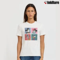 Women’s 1980s Disney Mickey And Friends Signature T-Shirt in white | Soft, Flattering Fit