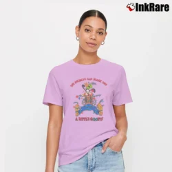 Women’s 1980s Goofy Ugly Christmas Cartoon Walt Disney Signature T-Shirt in light pink | Soft, Flattering Fit