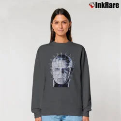 Women’s 1980s Hellraiser Ghost In The Shell Relaxed Sweatshirt in charcoal | Soft, Laid-Back Vibe