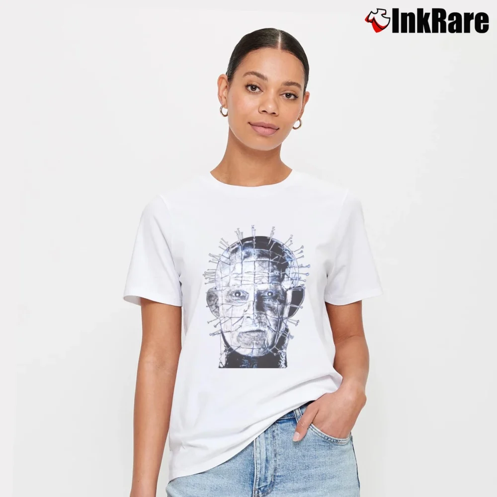 Women’s 1980s Hellraiser Ghost In The Shell Signature T-Shirt in white | Soft, Flattering Fit