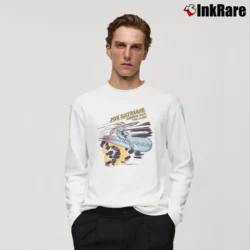 Men’s 1980s Joe Satriani Surfing Silver Surfer Marvel Long-Sleeve Shirt in white | Sleek, Lightweight, Year-Round Wear