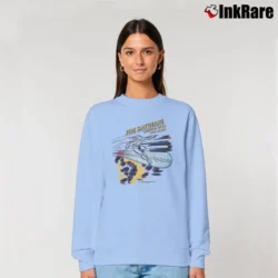 Women’s 1980s Joe Satriani Surfing Silver Surfer Marvel Relaxed Sweatshirt in light blue | Soft, Laid-Back Vibe