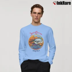 Men’s 1980s Jose Cuervo Tequila Party Long-Sleeve Shirt in light blue | Sleek, Lightweight, Year-Round Wear