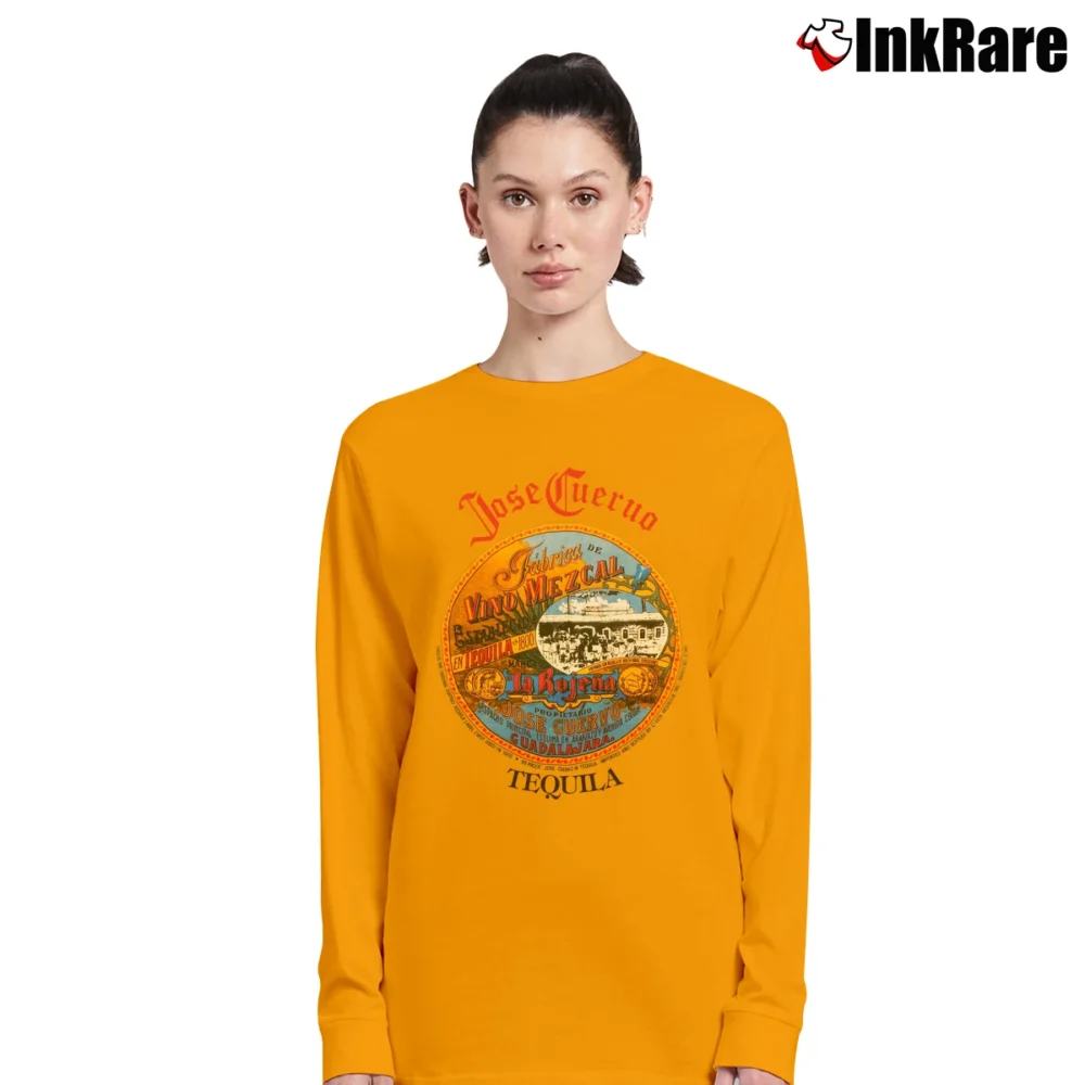 Women’s 1980s Jose Cuervo Tequila Party Long-Sleeve Top in orange | Sleek, Versatile, All-Season