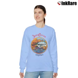 Women’s 1980s Jose Cuervo Tequila Party Relaxed Sweatshirt in light blue | Soft, Laid-Back Vibe