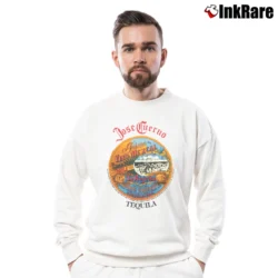 Men’s 1980s Jose Cuervo Tequila Party Crewneck Sweatshirt in white | Cozy Fabric, Clean Style