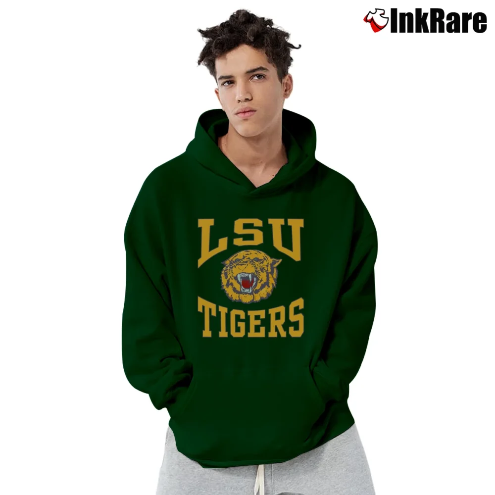Men’s 1980s LSU Tigers Pullover Hoodie in forest green | Cozy, Durable, Modern Fit