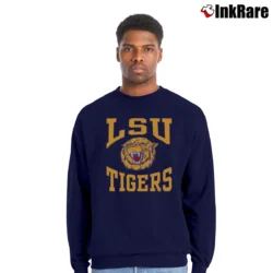Men’s 1980s LSU Tigers Crewneck Sweatshirt in navy | Cozy Fabric, Clean Style