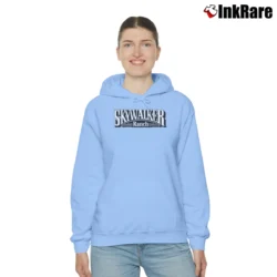 Women’s 1980s Lucasfilm Star Wars Skywalker Ranch Vintage Cozy Hoodie in light blue | Warm, Structured, Stylish