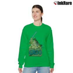 Women’s 1980s Marvel Groo The Wanderer Sergio Aragones Relaxed Sweatshirt in irish green | Soft, Laid-Back Vibe