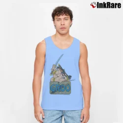 Men’s 1980s Marvel Groo The Wanderer Sergio Aragones Tank Top in light blue | Breathable, Active-Friendly Design