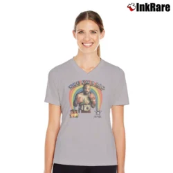 Women’s 1980s Marvin Hagler The Champ Marvelous Boxing V-Neck Tee in sport grey | Chic Neckline, Soft Texture