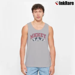 Men’s 1980s Mickey Mouse Cartoon Disney Tank Top in sport grey | Breathable, Active-Friendly Design