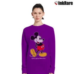 Women’s 1980s Mickey Mouse Disney World Magic Long-Sleeve Top in purple | Sleek, Versatile, All-Season