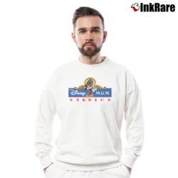 Men’s 1980s Mickey Mouse MGM Studios Distressed Crewneck Sweatshirt in white | Cozy Fabric, Clean Style
