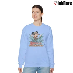 Women’s 1980s Mickey Mouse Safari Disney Relaxed Sweatshirt in light blue | Soft, Laid-Back Vibe