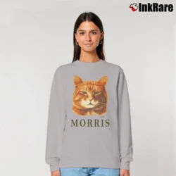 Women’s 1980s Morris The Cat Relaxed Sweatshirt in sport grey | Soft, Laid-Back Vibe