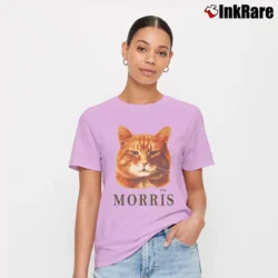 Women’s 1980s Morris The Cat Signature T-Shirt in light pink | Soft, Flattering Fit