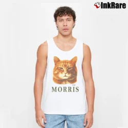 Men’s 1980s Morris The Cat Tank Top in white | Breathable, Active-Friendly Design