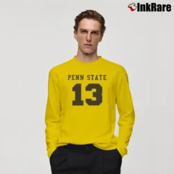 Men’s 1980s Penn State Vintage Long-Sleeve Shirt in yellow | Sleek, Lightweight, Year-Round Wear