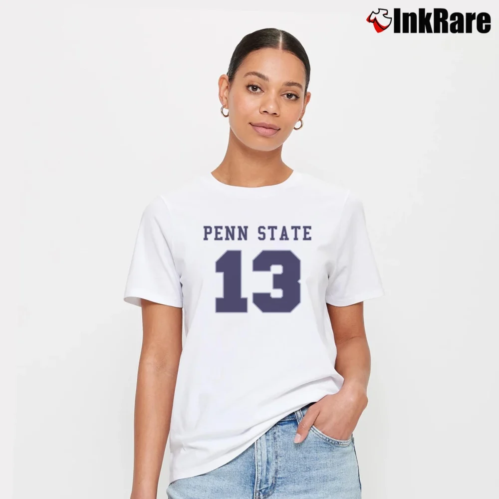 Women’s 1980s Penn State Vintage Signature T-Shirt in white | Soft, Flattering Fit