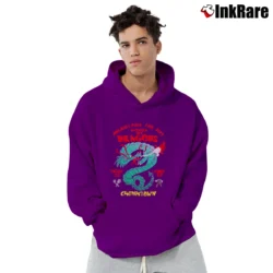 Men’s 1980s Philadelphia Chinatown Fire Dept Dragon Pullover Hoodie in purple | Cozy, Durable, Modern Fit