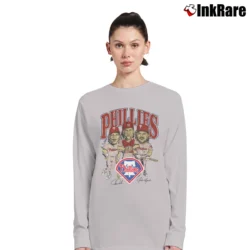 Women’s 1980s Philadelphia Phillies Bobblehead Graphic Long-Sleeve Top in sport grey | Sleek, Versatile, All-Season
