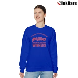 Women’s 1980s Philadelphia Phillies World Series Champions Relaxed Sweatshirt in royal blue | Soft, Laid-Back Vibe