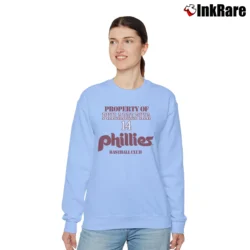 Women’s 1980s Property Of Philadelphia Phillies Pete Rose Relaxed Sweatshirt in light blue | Soft, Laid-Back Vibe