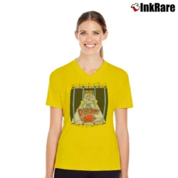 Women’s 1980s Roger Rabbit Walt Disney Movie Promo V-Neck Tee in yellow | Chic Neckline, Soft Texture