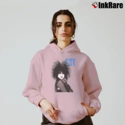 Women’s 1980s Siouxsie Sioux Band Tour Cozy Hoodie in light pink | Warm, Structured, Stylish