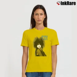 Women’s 1980s Siouxsie Sioux Band Tour Signature T-Shirt in yellow | Soft, Flattering Fit