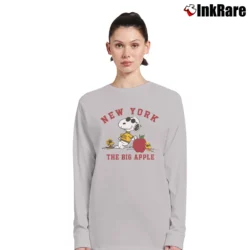 Women’s 1980s Snoopy Joe Cool New York Long-Sleeve Top in sport grey | Sleek, Versatile, All-Season