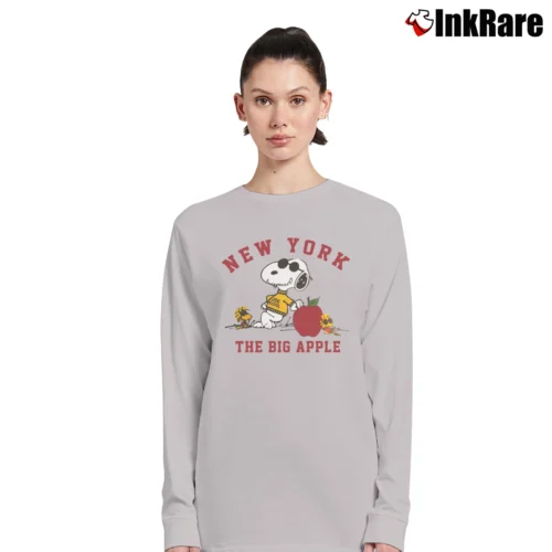 1980s Snoopy Joe Cool New York Women’s Long-Sleeve Top in sport grey – Effortless Layer Women’s 1980s Snoopy Joe Cool New York Long-Sleeve Top in sport grey | Sleek, Versatile, All-Season