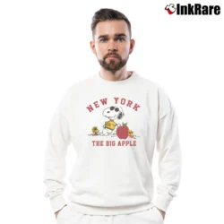 Men’s 1980s Snoopy Joe Cool New York Crewneck Sweatshirt in white | Cozy Fabric, Clean Style