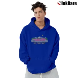 Men’s 1980s Snoopy Joe Freeway Car Pullover Hoodie in royal blue | Cozy, Durable, Modern Fit