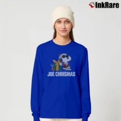 Women’s 1980s Snoopy Woodstock Joe Christmas Long-Sleeve Top in royal blue | Sleek, Versatile, All-Season