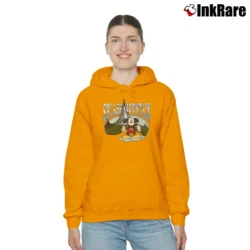 Women’s 1980s Splash Mountain Mickey Mouse Disney Cozy Hoodie in orange | Warm, Structured, Stylish