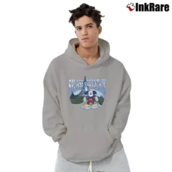 Men’s 1980s Splash Mountain Mickey Mouse Disney Pullover Hoodie in sport grey | Cozy, Durable, Modern Fit