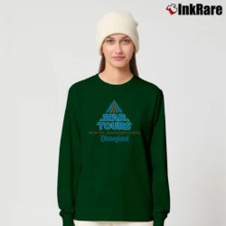 Women’s 1980s Star Wars Star Tours Disneyland Graphic Long-Sleeve Top in forest green | Sleek, Versatile, All-Season