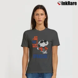 Women’s 1980s Syracuse University Snoopy Signature T-Shirt in charcoal | Soft, Flattering Fit