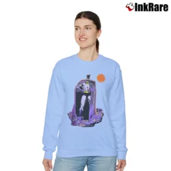 Women’s 1980s The Batman DC Comics Classic Relaxed Sweatshirt in light blue | Soft, Laid-Back Vibe