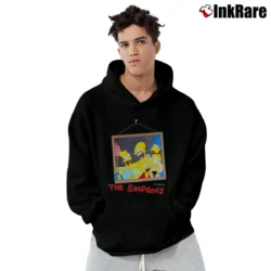 Men’s 1980s The Simpsons 80s 90s Comedy Cartoon Pullover Hoodie in black | Cozy, Durable, Modern Fit