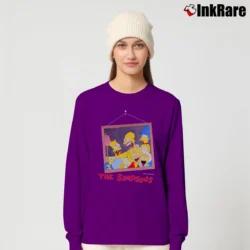 Women’s 1980s The Simpsons 80s 90s Comedy Cartoon Long-Sleeve Top in purple | Sleek, Versatile, All-Season