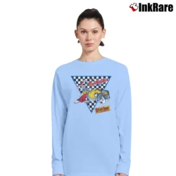 Women’s 1980s Who Framed Roger Rabbit Disney Movie Promo Long-Sleeve Top in light blue | Sleek, Versatile, All-Season