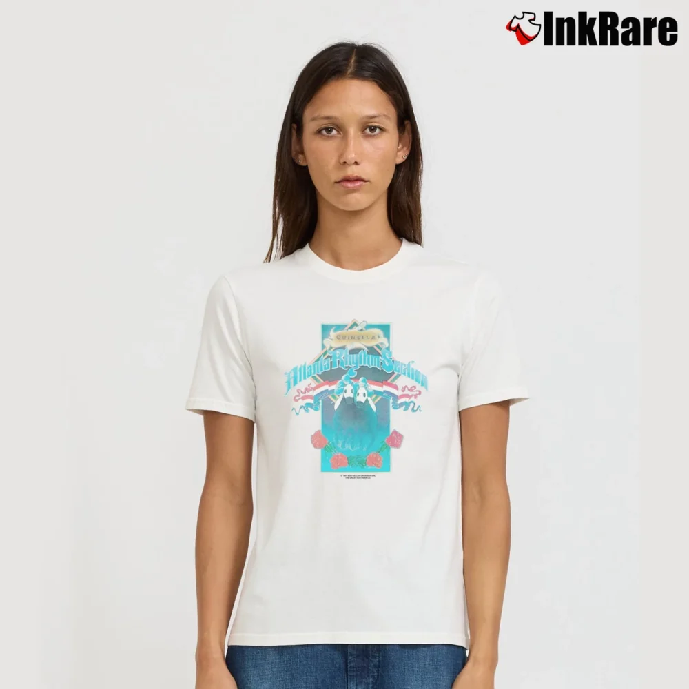 Women’s 1981 Atlanta Rhythm Section Southern Rock Signature T-Shirt in white | Soft, Flattering Fit