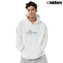 Men’s 1981 Moody Blues World Tour Pullover Hoodie in white | Cozy, Durable, Modern Fit