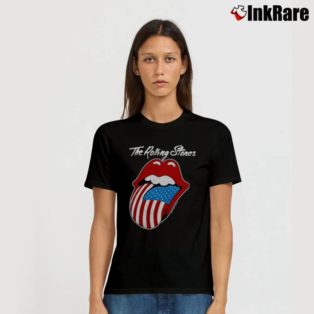 Women’s 1981 Rolling Stones Tour Signature T-Shirt in black | Soft, Flattering Fit