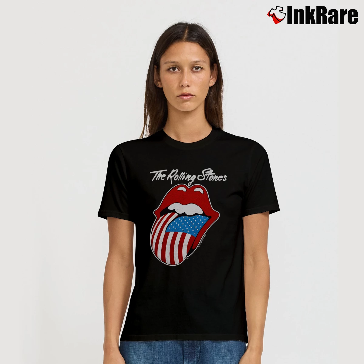 1981 Rolling Stones Tour Women’s Signature Tee in black – Effortless Style Women’s 1981 Rolling Stones Tour Signature T-Shirt in black | Soft, Flattering Fit